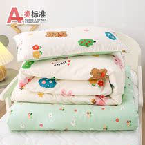 Kindergarten quilt three-piece quilt cover Cotton childrens six-piece nap quilt Baby into the garden bedding with core