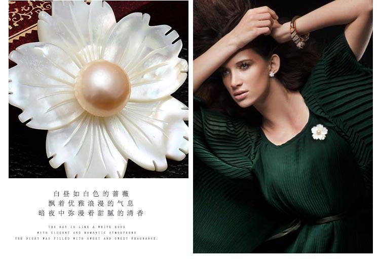 Broche femme en Nacre - Ref 1187138 Image 19