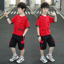 South Korean boys summer set new childrens network red ocean gas in the big boy 2022 casual hao edition two pieces