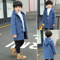 South Korean boys clothes thickened coat 2021 new autumn and winter wool childhood coat for boy and Korean edition childrens clothes