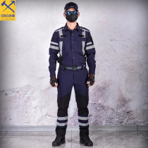 Longsenkai Summer Speed Dry Elastic Emergency Rescue Suit Outdoor Camping Sports Speed Dry Clothes Fire Service Work Suit
