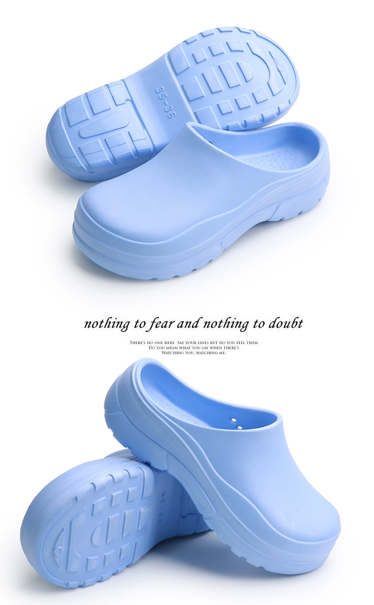 Non-hole surgical shoes, toe-toe shoes, medical EVA slippers, doctor shoes, clean room shoes, food shoes, waterproof clearance 119