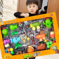 Оригинальные растения против зомби, детская игрушка для мальчиков, комплект, полный комплект, можно запускать, 3 лет, 4 лет