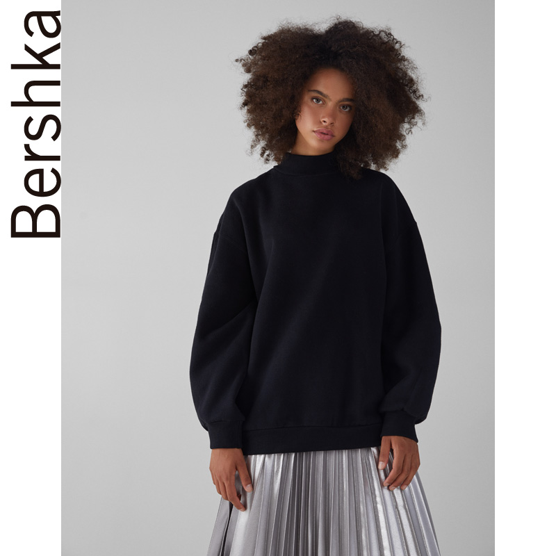 Sweatshirt femme BERSHKA - Ref 3217219 Image 1