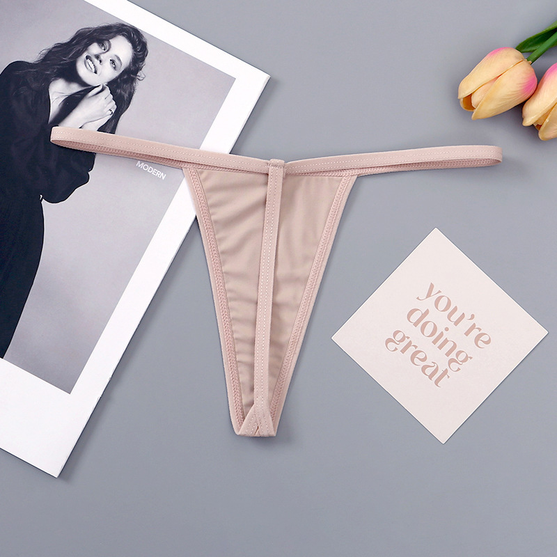Sexy Thin Strap Thong for Women, Low-Waist, Seamless, Lightweight Ice Silk Base Layer Panties, Breathable, Tummy Control, Fitness Yoga T-Pants Sexy Thin Strap Thong for Women, Low-Waist, Seamless, Lightweight Ice Silk Base Layer Panties, Breathable, Tummy Control, Fitness Yoga T-Pants