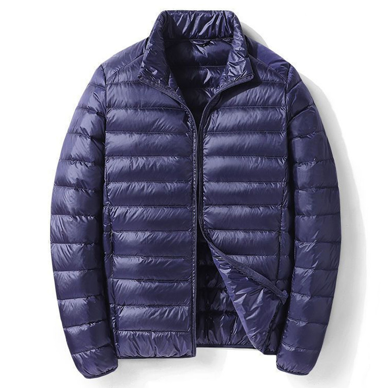 Men's Slim Fit down Jacket Stand Collar Jackets Men's down Duck Coats