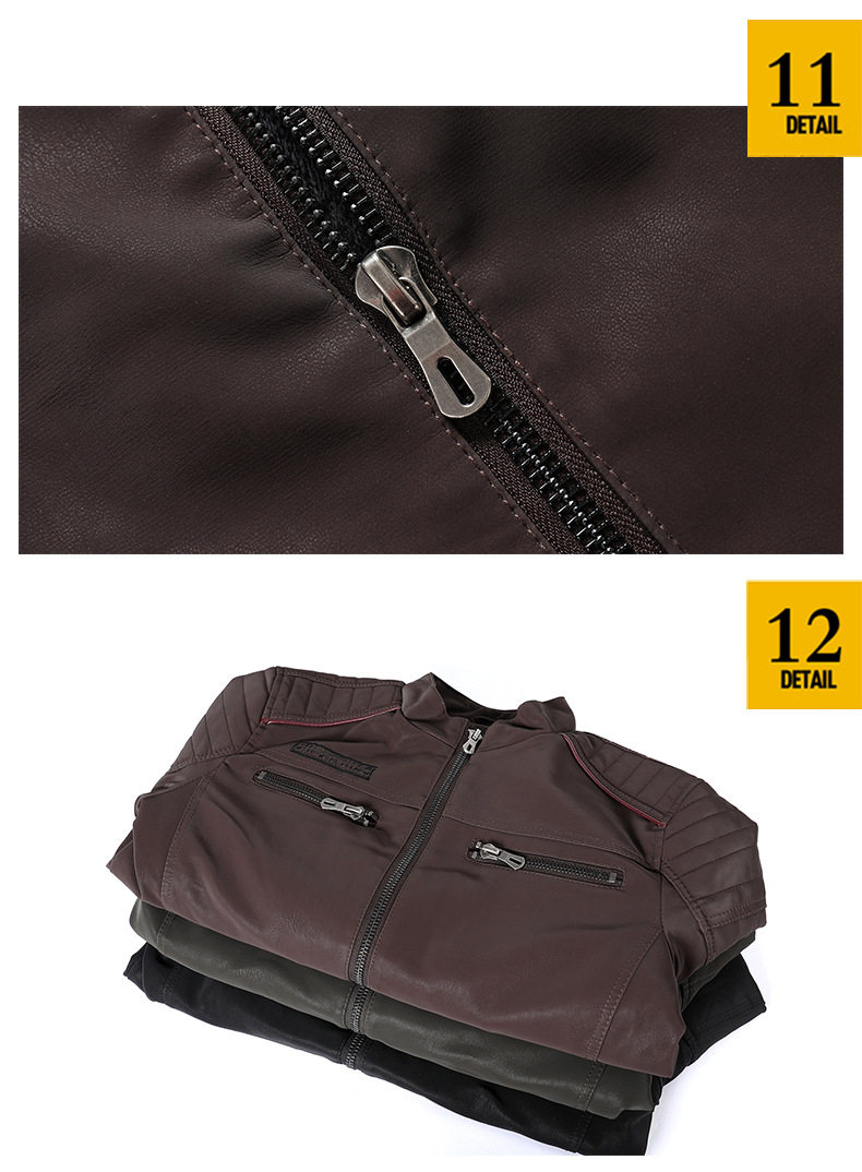 Мужской куртка череп вышивка матовая кожа сушилка для белья Автомобильная курткаМужская мотоциклетная кожаная куртка 