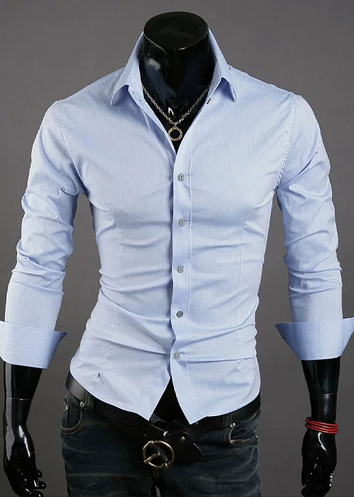 Универсальная рубашка, slim fit, корейский стиль