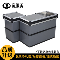 Cash register supermarket chain fresh convenience store corner stainless steel metal cabinet bar life supermarket cash register