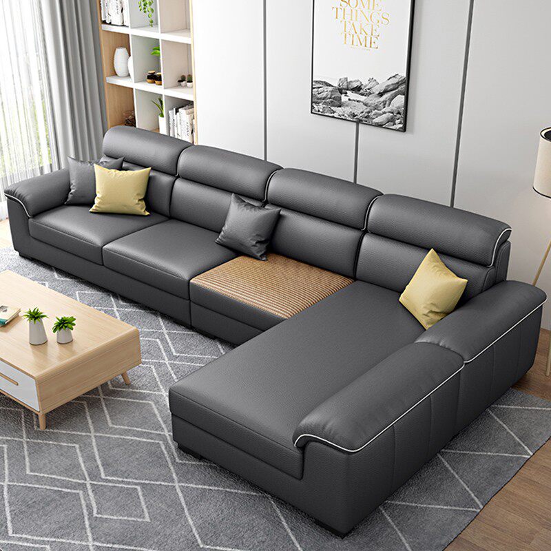 2022 new wash-free technology fabric sofa modern minimalist living room furniture small apartment milk cotton linen detachable and washable
