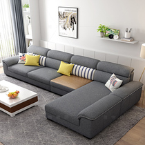 Fabric sofa Living room multi-functional winter and summer dual-use modern simple size apartment type Light luxury technology cloth wooden sofa