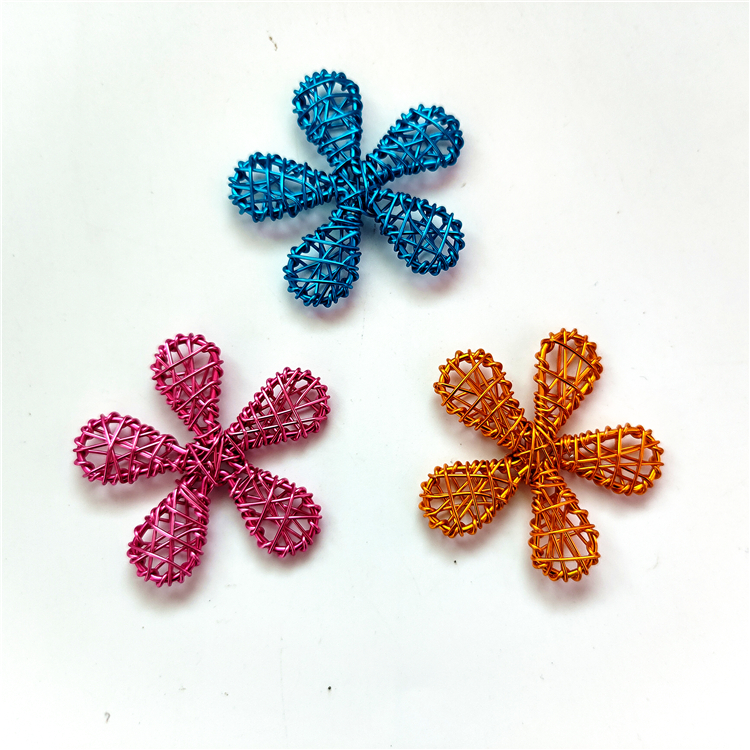 (Aluminum Wire Plum Blossom) Handmade Aluminum Wire Plum Blossom Decoration Lamps Accessories Festival Festivities Color Iron Wire