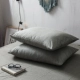 Sản phẩm tốt giặt bông vỏ gối cotton màu rắn lưới gối bông đơn giản 48 * 74cm