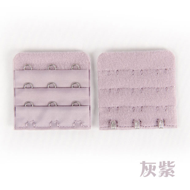 Thương hiệu đồ lót thứ hai khóa mở rộng Bra ba hàng và ba khóa Trung bình khóa ba hàng rộng 5CM dài khóa màu đen - Móc treo khóa nơi rộng áo lót