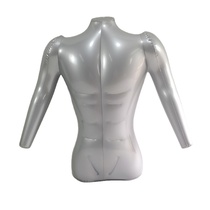 Inflatable pvc plastic male model upper body T-shirt top display hanger tools clothes photo props exhibition