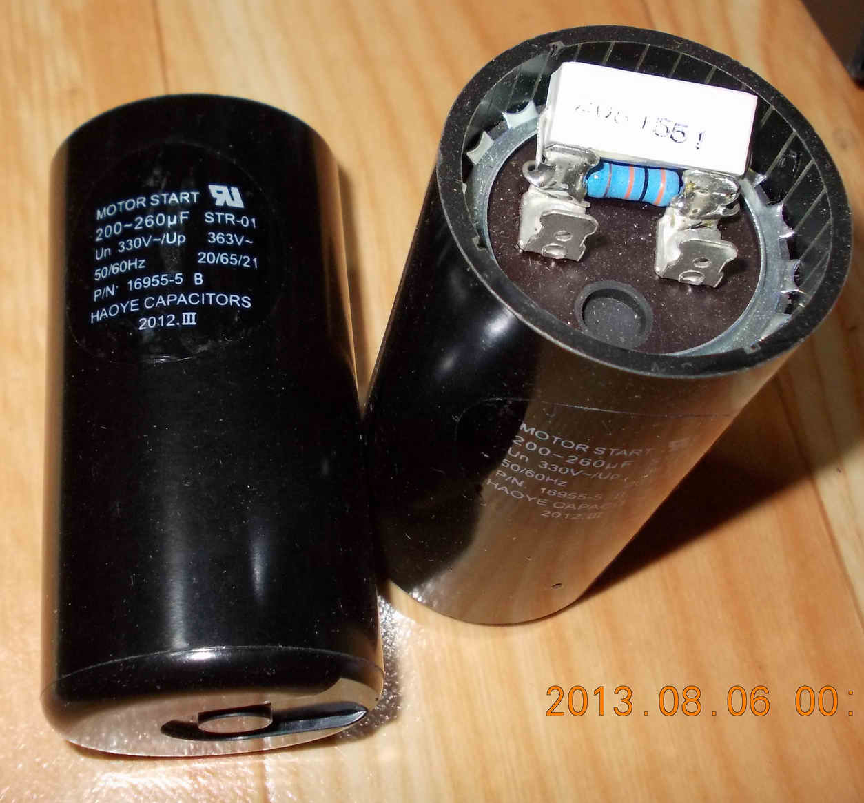 CD60 Motor Start Capacitor MOTOS START 200-260UF 330V