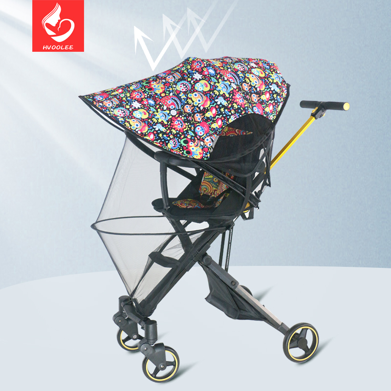 Universal Yetva Car Shading Shed Children Three-wheeled Stroller Coaster Ride-Hater Sunshack Shelter Accessories Can Be Fitted With Eva Rain Hood