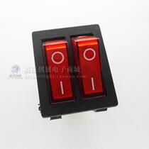 Double red with light 2 gears 6 feet) Six-legged boat type switch electric rice hot pot electric cake pan electric heater oil