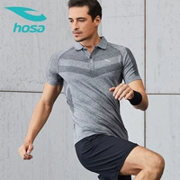 Hosa hosa chạy áo polo ngắn tay tập luyện phù hợp với thể thao quần áo thể thao nam lưới thun thoáng khí áo thun dài tay áo polo givenchy