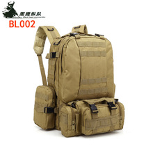 Oxford multi-gong combination backpack outdoor camouflage shoulder Tactical Sports Travel large capacity combination mountaineering bag