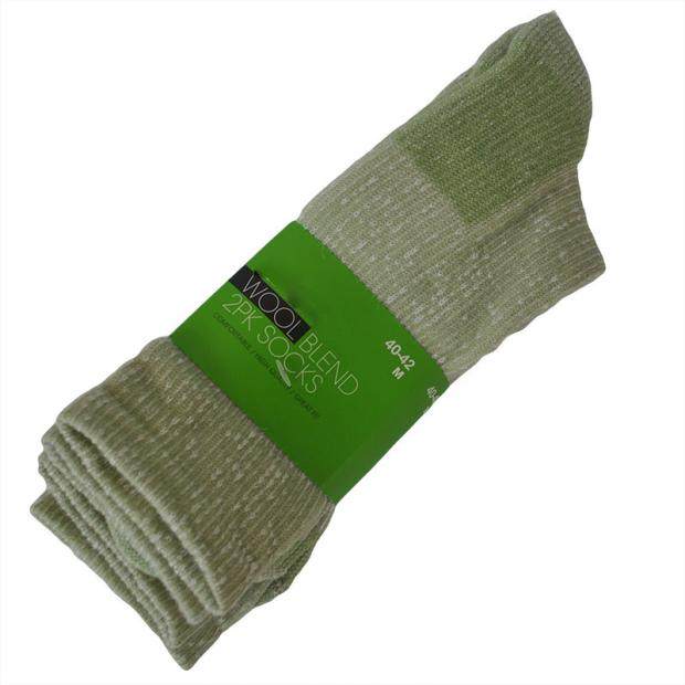 OUT-212 Winter Nordic outdoor semi-terry wool thickened medium socks hiking socks men's socks 2 ຄູ່