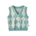 Áo vest cotton cho bé sơ sinh Hàn Quốc phiên bản kẻ sọc mặc nữ kho báu mùa xuân vest vai bé thiết kế vest áo khoác bé trai Áo ghi lê