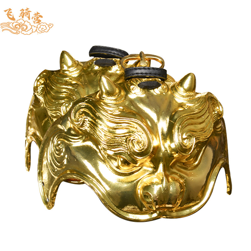 飞骑营狻猊唐龙肩吞:铜质玻璃钢材质中国甲胄铠甲盔甲配饰,古代战神的现代演绎!-盔甲-淘宝百科网