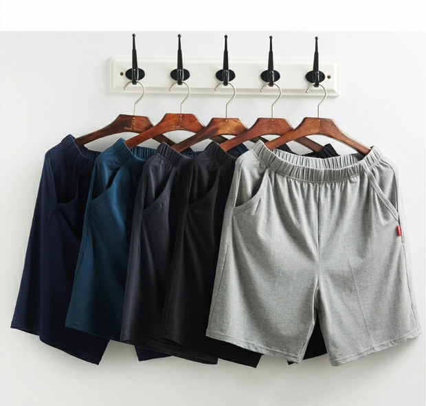 Quần lửng nam ngắn nhà thường xuyên Boxer Modal Cotton Quần thể thao bãi biển Mùa hè Bộ đồ ngủ mỏng cho gia đình quần legging nam