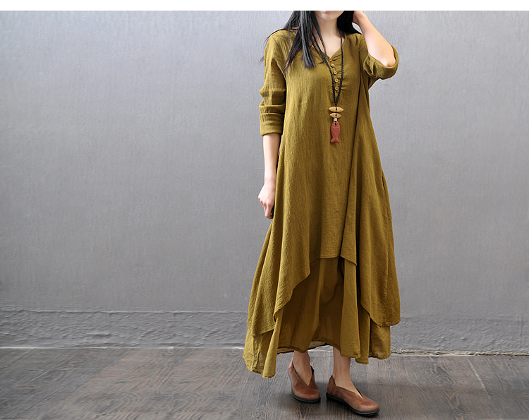 Robe femme en Coton et lin - Ref 3327269 Image 19