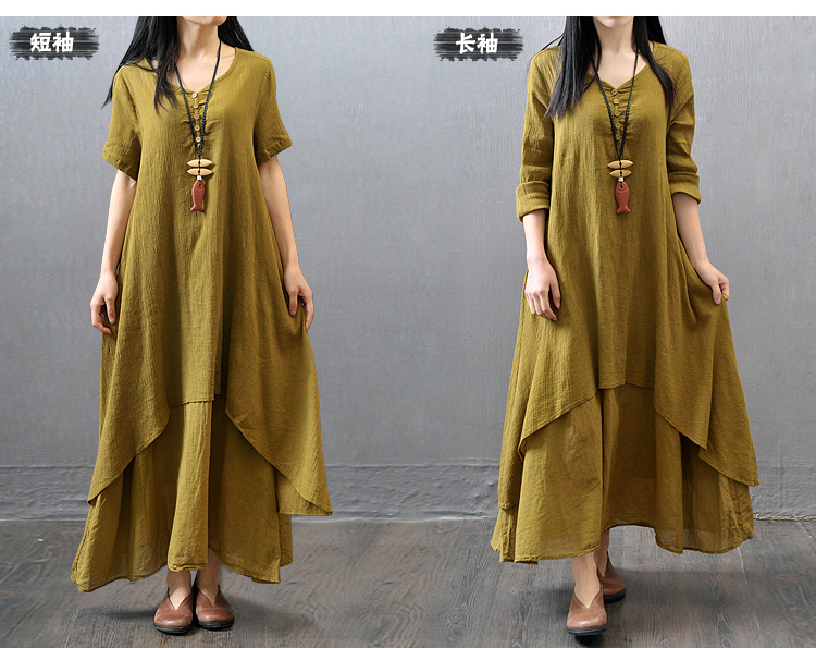 Robe femme en Coton et lin - Ref 3327269 Image 17