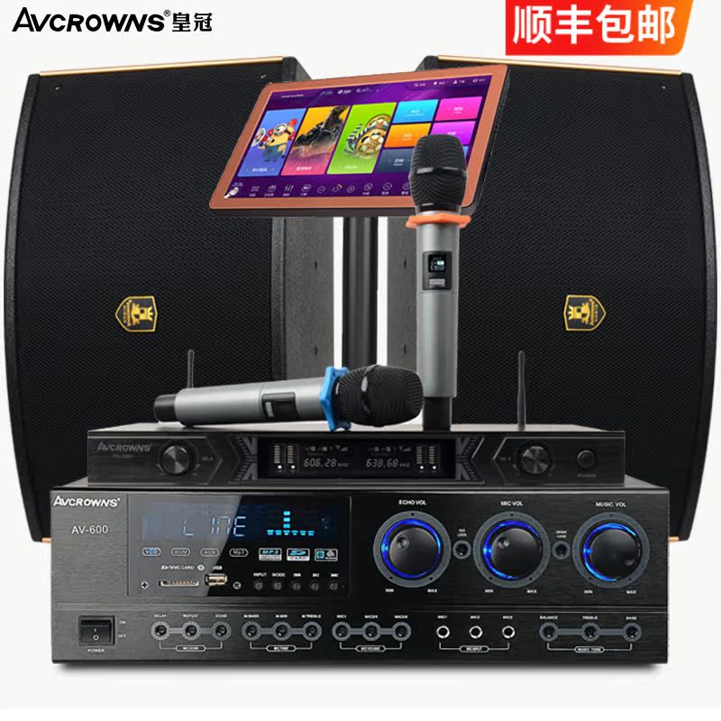 AVCROWNS upgrades G10 family KTV sound suite full household K house singer card pack equipment