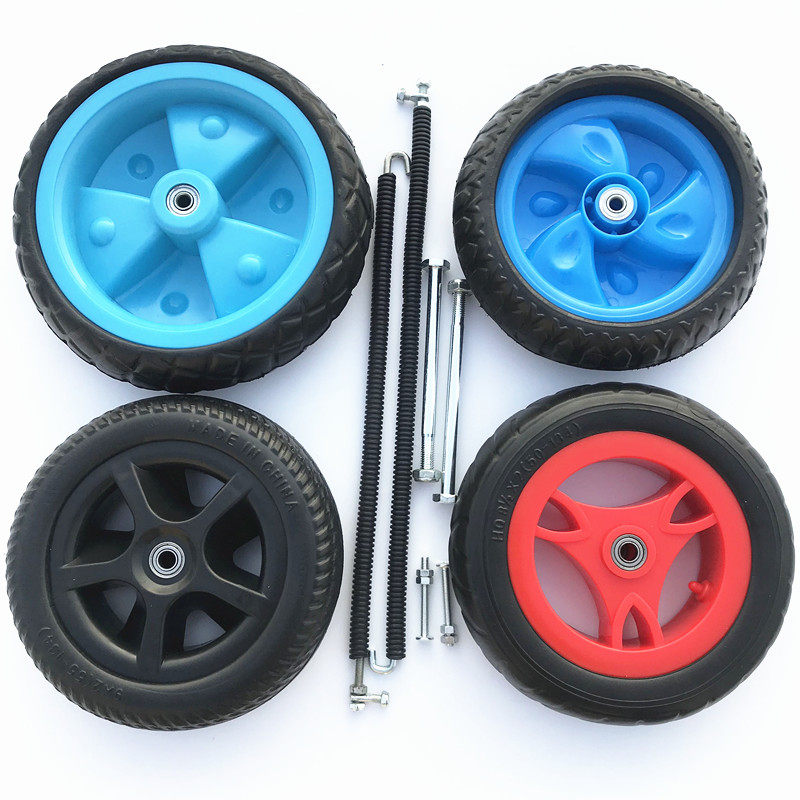 Children's tricycle wheel accessories baby bicycle round wheel children's trolley foam wheel steering wire shaft bb