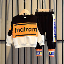 Boys autumn clothes suit 2022 new children Spring and autumn season CUHK Tong Shuai Sports foreign air Two sets of damp