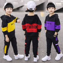 Boy Autumn Winter Clothing Suit 2021 New Children Plus Suede Thickened Autumn Winter Great Boy Kids Clothes Two Sets