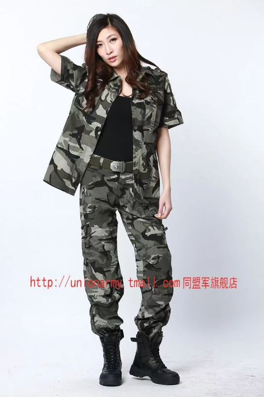Liên minh quân đội fan hâm mộ trang phục công cụ giản dị nhiều túi ngụy trang chiến thuật quần ng quần nữ - Những người đam mê quân sự hàng may mặc / sản phẩm quạt quân đội