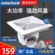 Positive wild ventilator BPT15 -23C positive field exhaust fan 12 inch kitchen ceiling suction top type pipe exhaust fan