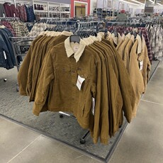 Куртка 美国 wrangler/威格 男士灯芯绒内羊羔绒加厚保暖西部风夹克/外套