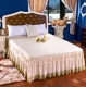 Mùa xuân giường bông váy một mảnh rắn màu ren điều hòa không khí bedspread giường Ruanxi ba mảnh 1.5m1.8 mét - Váy Petti