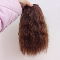 Fake bangs pad hair slices corn hot natural fluffy roll oblique bangs reissue additional matte simulation wigs