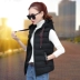 Vest nữ xuân hè 2018 mùa đông phiên bản Hàn Quốc mới của áo vest ngắn trùm đầu vest ngắn vai áo xuống bông vest thủy triều ao gile Áo vest