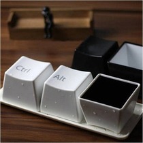 Creative Gift Mug Minimalist Keyboard Mark Cup Suit Containing Box Potted Container Debris Box Drain Pan