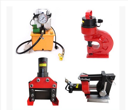 Portable copper bar machining electromechanical magnetic valve punching machine punching machine punching machine bending machine bending machine cutting machine three-in-one busbar processing machine