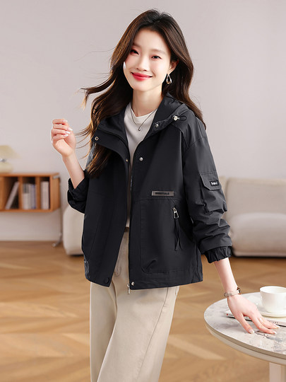 Casual coats for women are popular this year 2025 spring and autumn new small versatile jackets with temperament and high-end short windbreakers