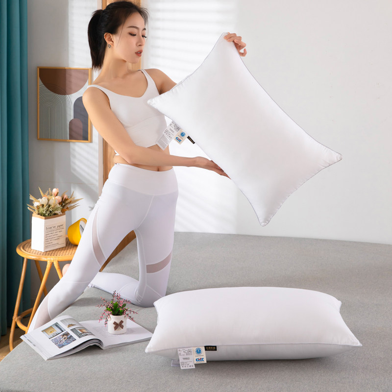 Full Cotton Pure Cotton Pillow Care Cervical Spine Pillow Core Assistant Sleep Student Dormitory Hotel Special Adult Single Home Pair-Taobao