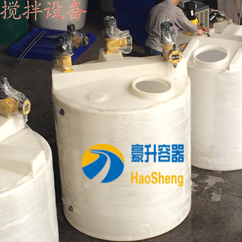 3000 liters corrosion resistant acid pH stirring tank Circular 3 ton Home Pharmacy Dosing Tank 2 2kw Motor dosing boxes