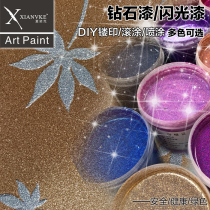 Chanoke Diamond paint colorful glitter wall paint diamond print paint home diy decoration wall wallpaper paint