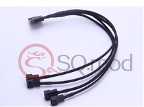 Power SATA 4 Fans small 3pin wire 30CM new molded joint arrived