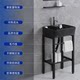 Floor-Standing Washbasin Integrated Ceramic Basin Small Apartment Balcony Bathroom Washbasin Stainless Steel Bracket Pedestal Basin