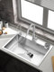 Kitchen 304 stainless steel handmade sink brushed thickened sink single-slot package large single-slot vegetable basin wash basin