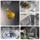 Japanese-Style Single-Slot Rice Grain Patterned 304 Stainless Steel Kitchen Sink, Extra Thick Vegetable Washing Basin, Large Dishwashing Basin